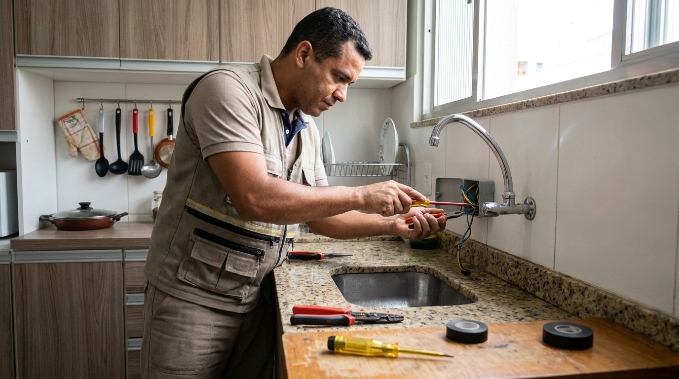 Instalação em Cozinha ou Área Gourmet em São José dos Pinhais‑PR
