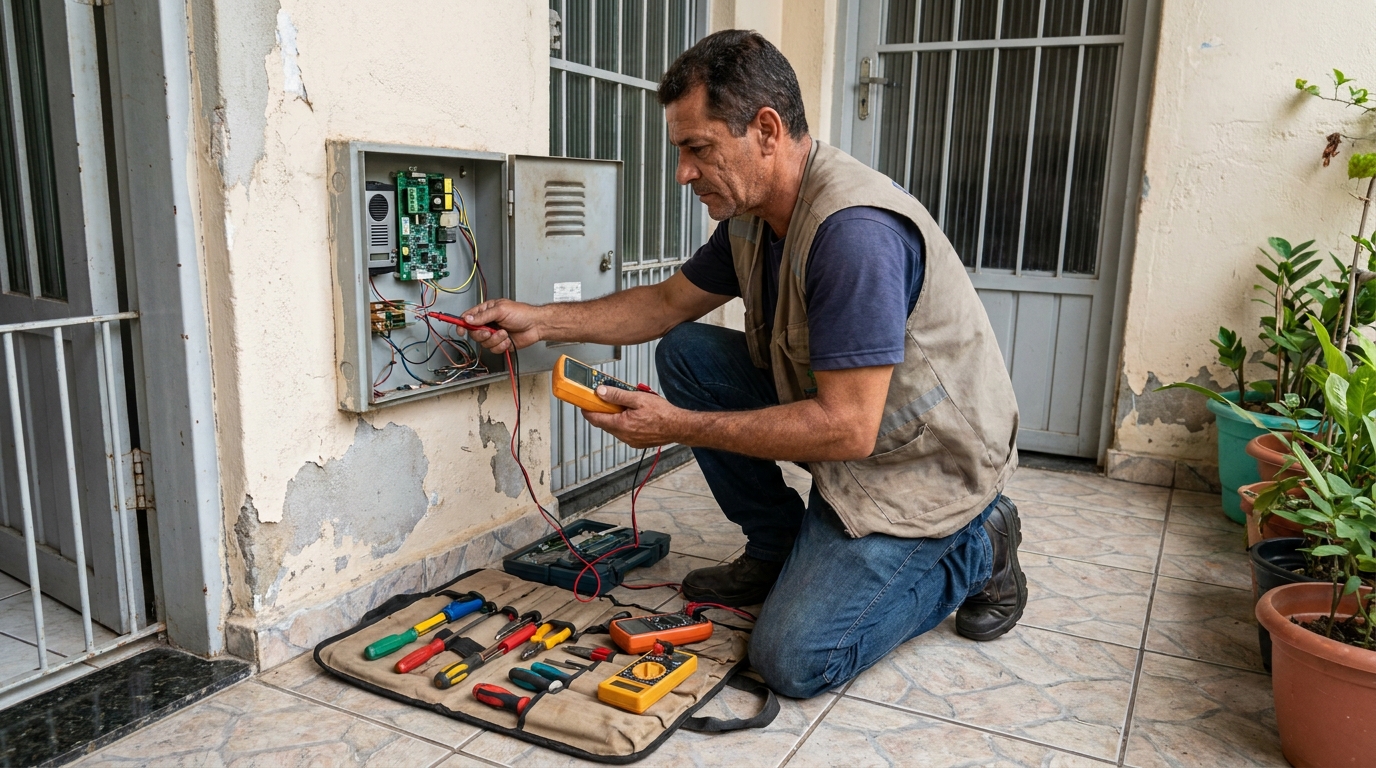 Troca de Fiação de Interfone em São José dos Pinhais‑PR